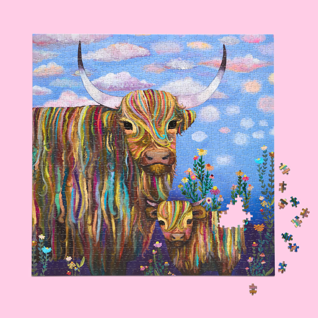 Highland Cows 1000 Piece Puzzle