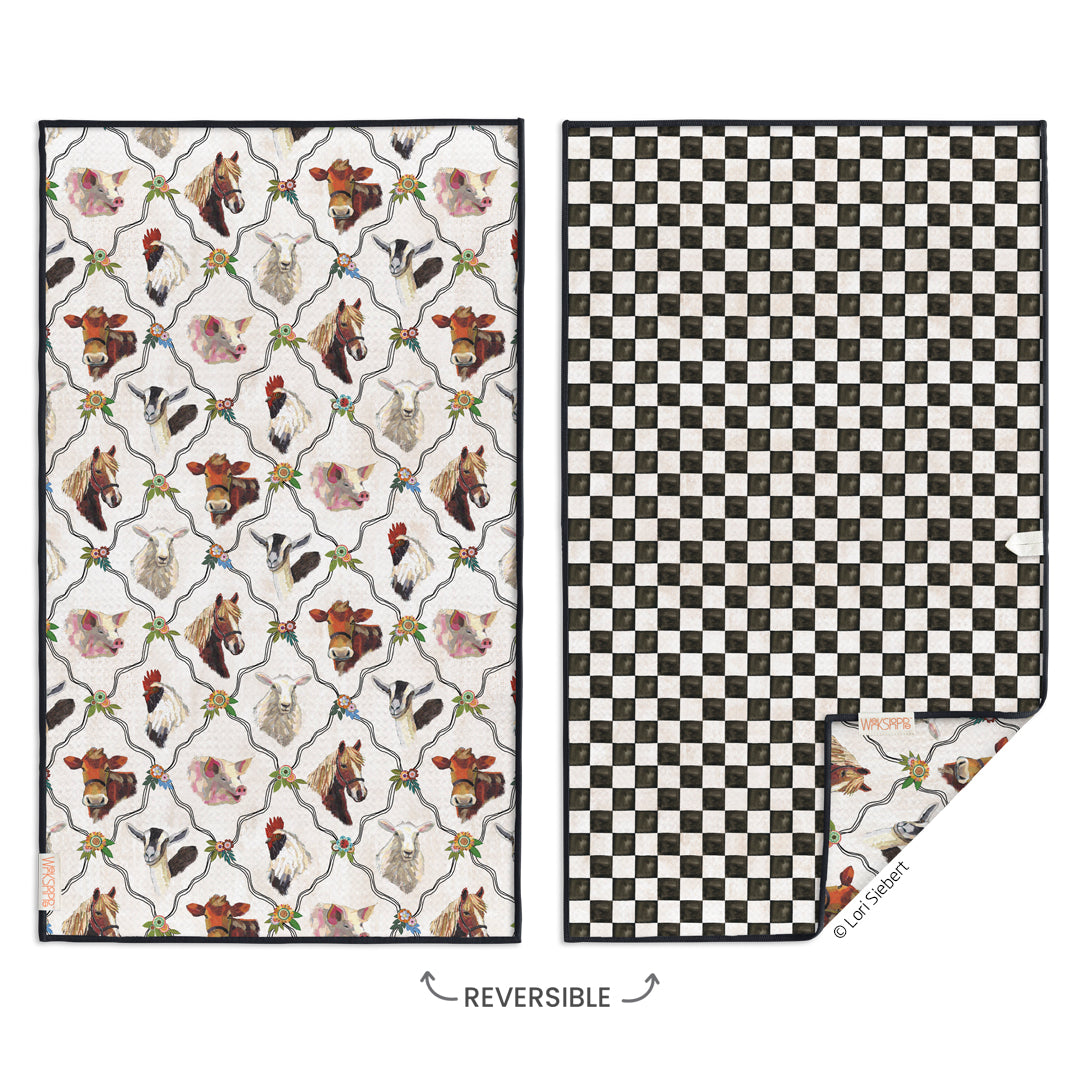 At The Farm Microfiber Kitchen Towel