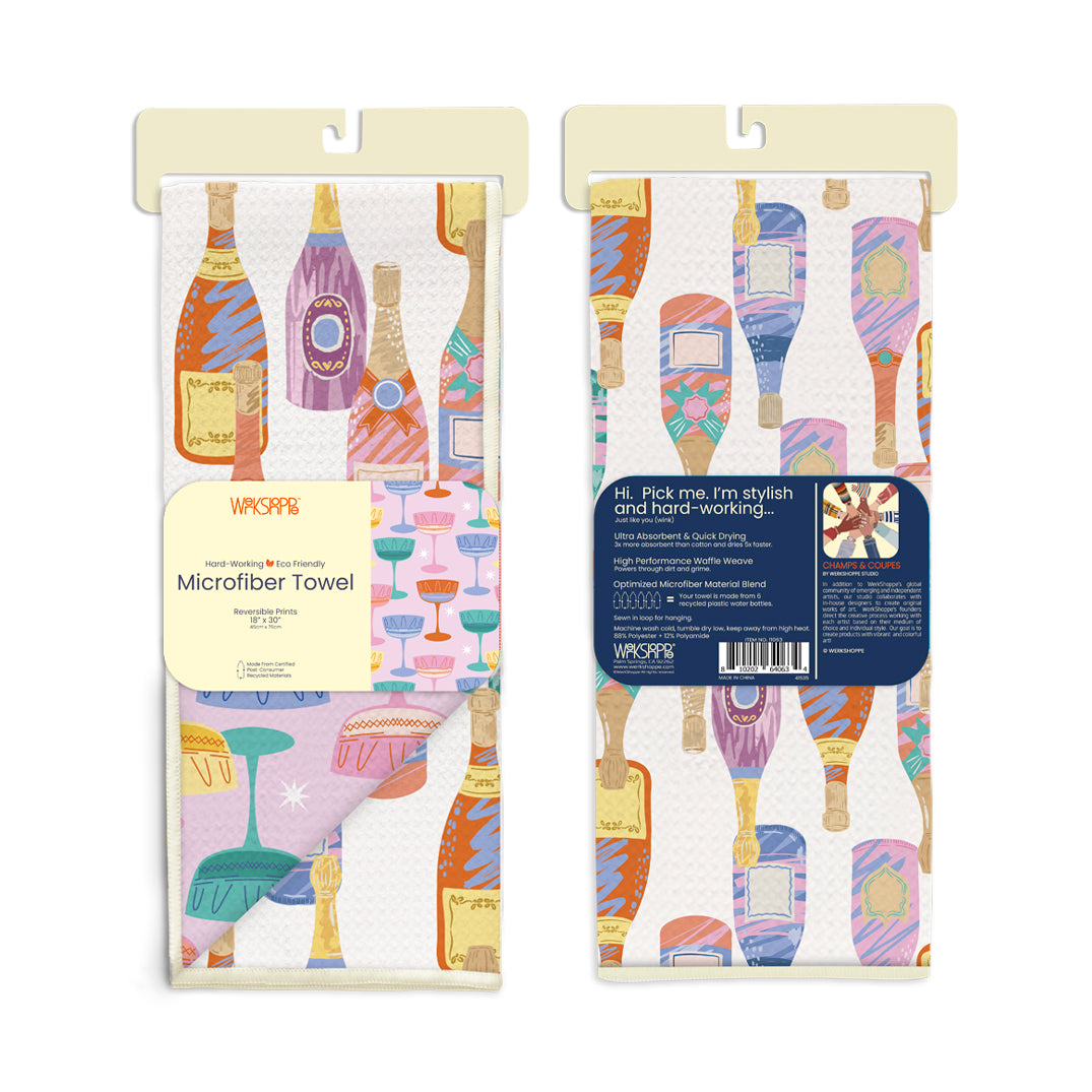 Champs & Coupes Microfiber Kitchen Towel