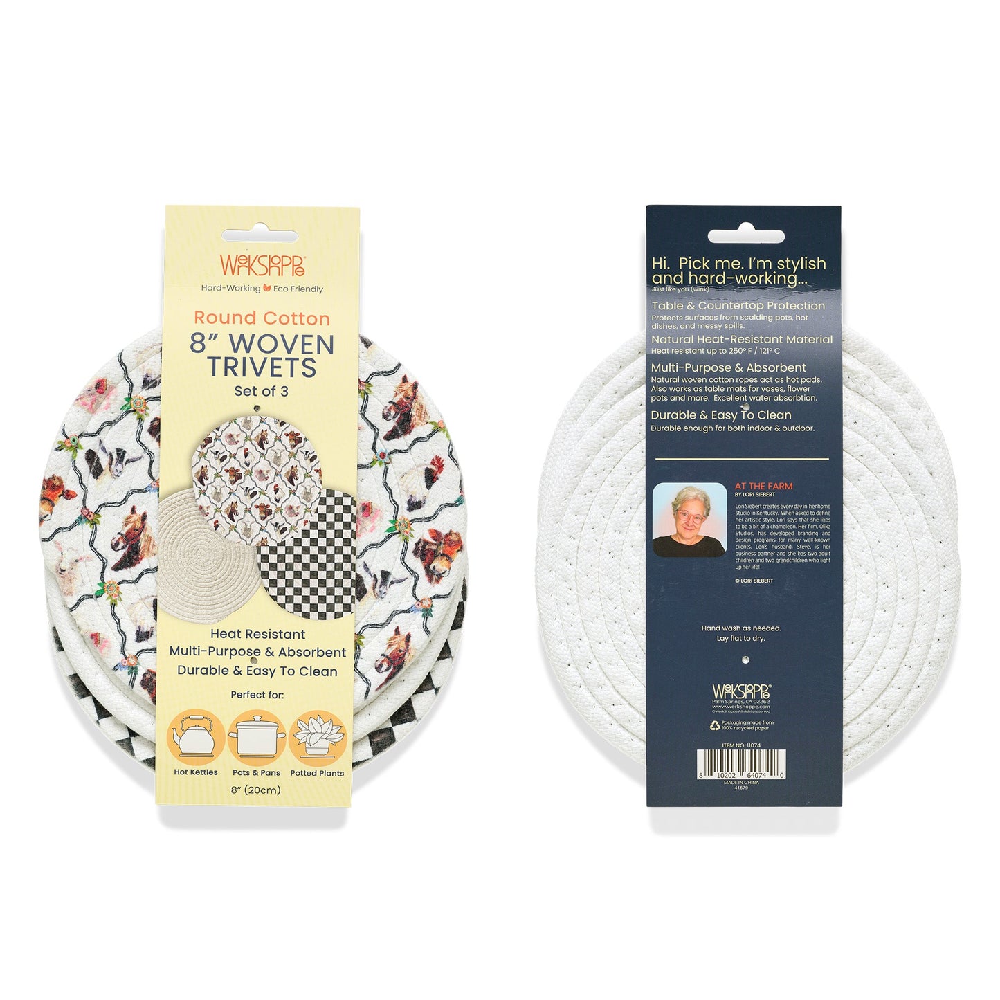 At The Farm Cotton Kitchen Trivets