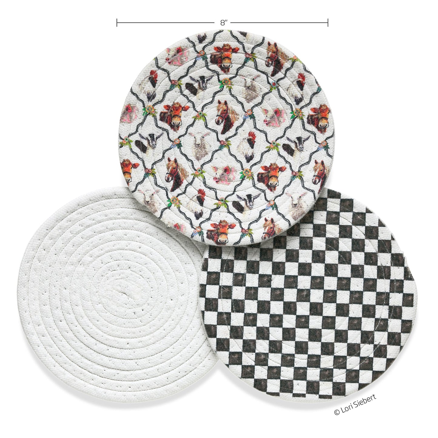 At The Farm Cotton Kitchen Trivets