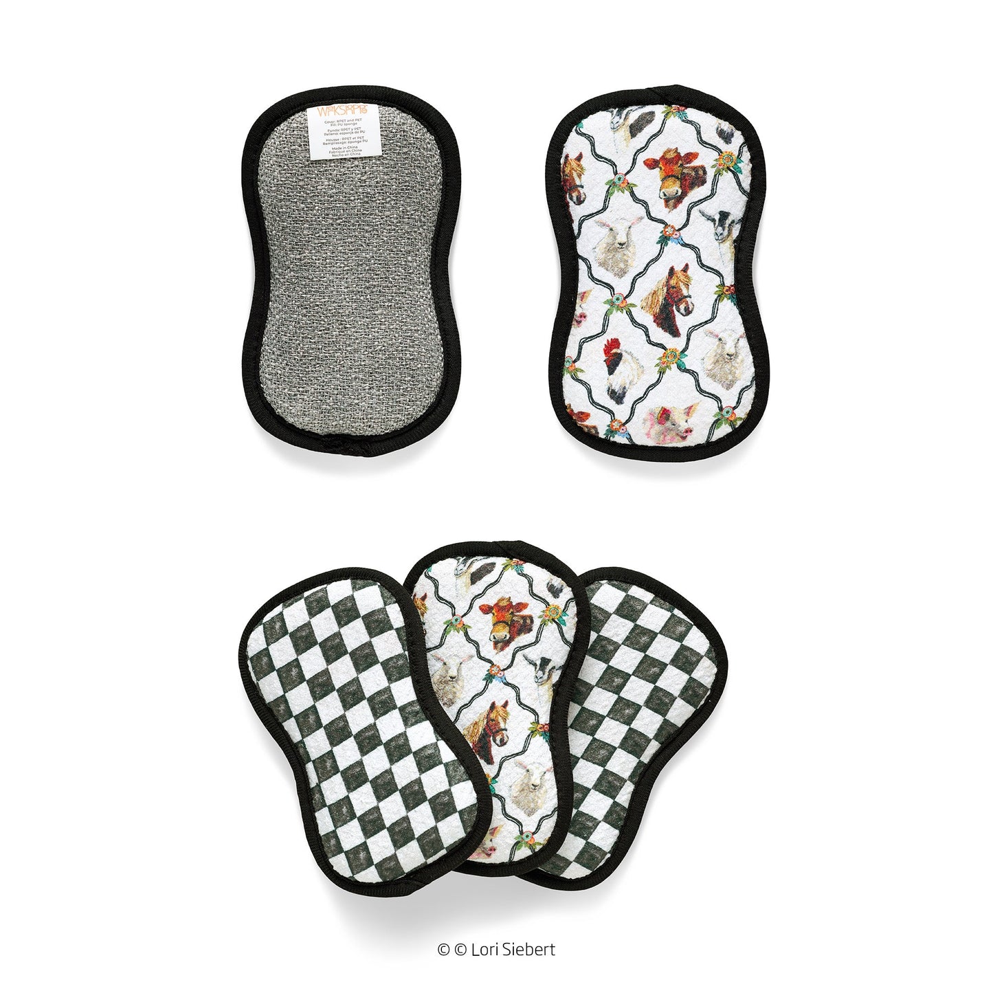 At The Farm Microfiber Scrubbie Set