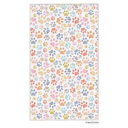 Paw Prints Pet Drying Microfiber Towel
