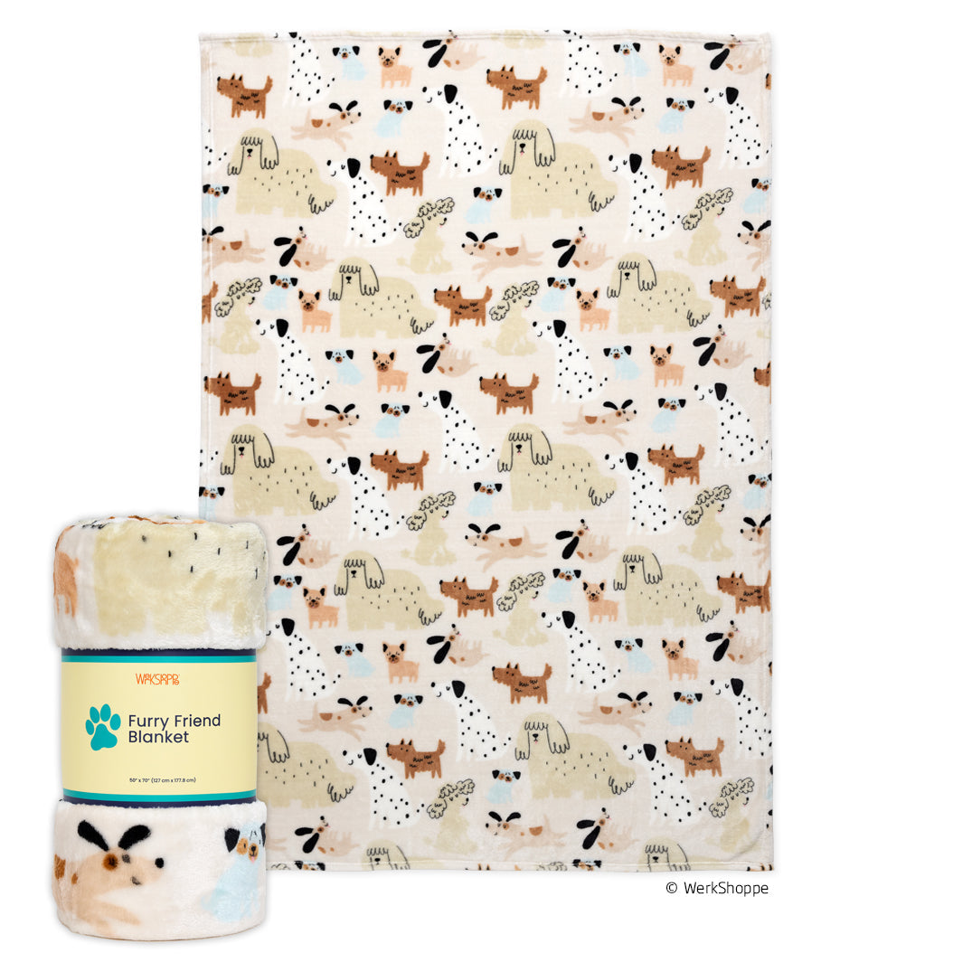Pooches & Pups Pet Fleece Blanket