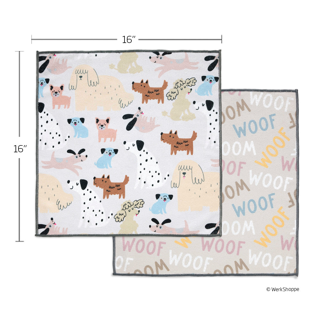 Pooches & Pups Pet Paw Microfiber Towels