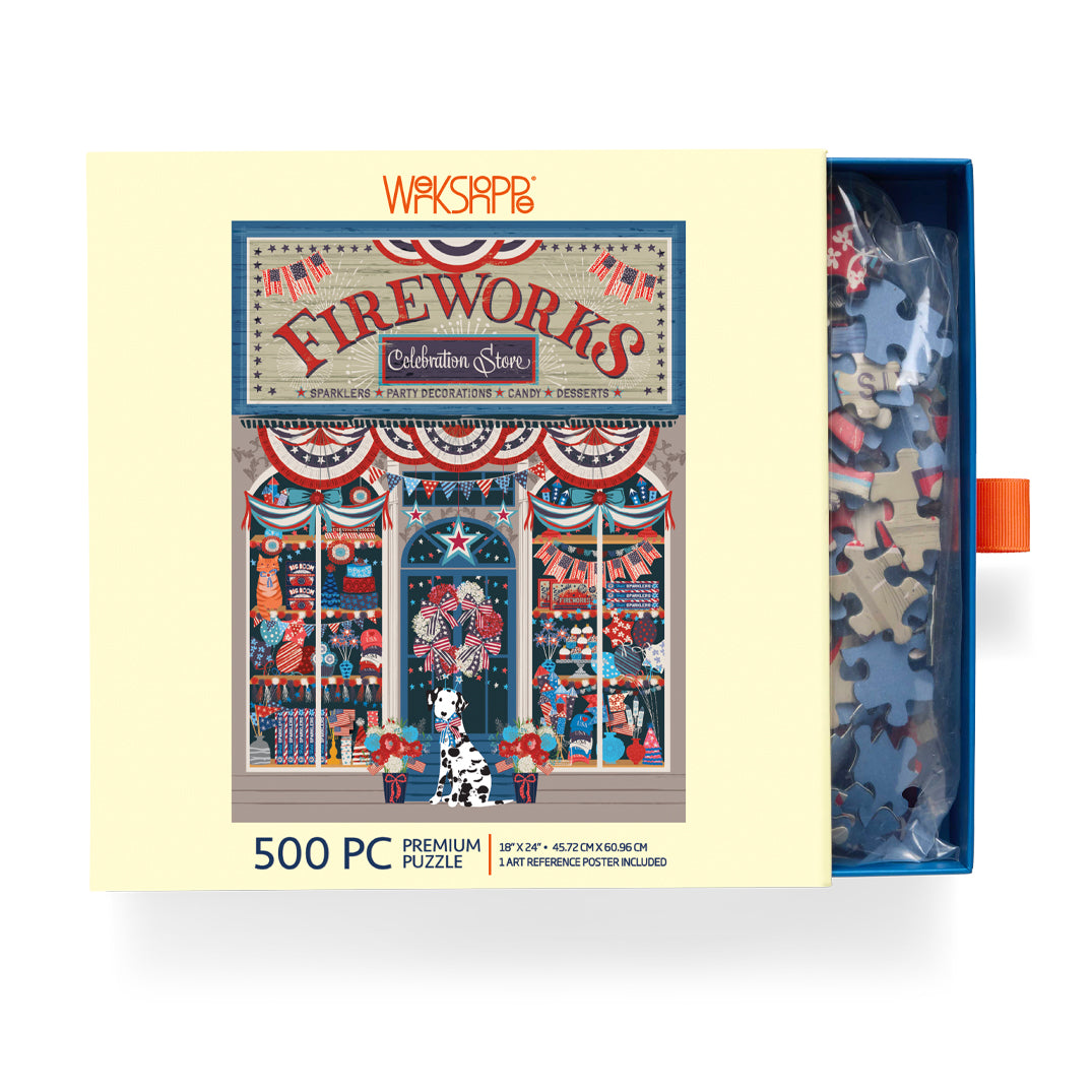 Flags & Fireworks 500 Piece Puzzle