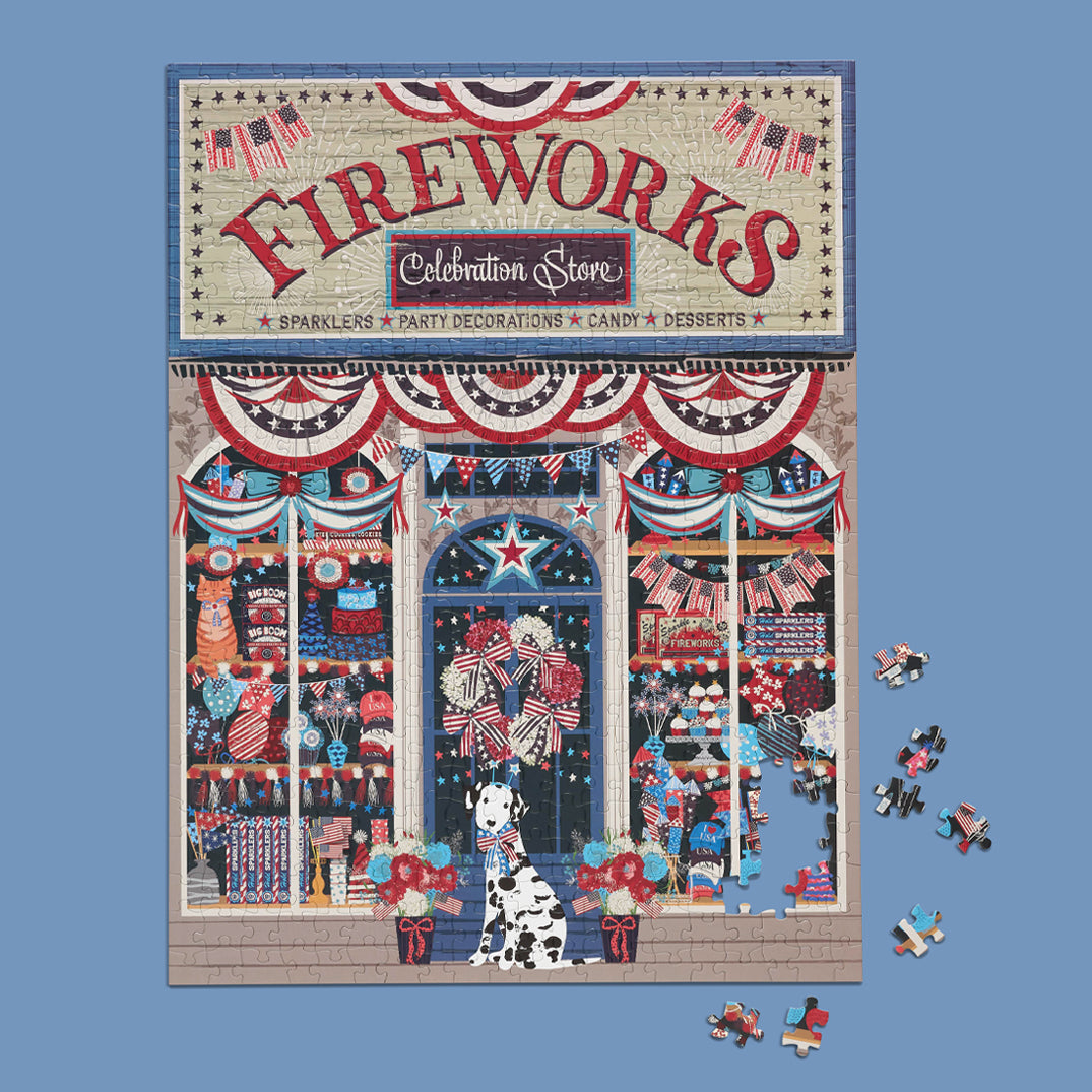 Flags & Fireworks 500 Piece Puzzle