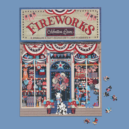 Flags & Fireworks 500 Piece Puzzle