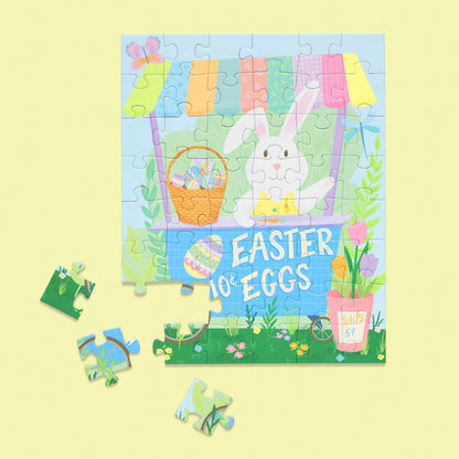 Easter Egg Cart 48 Piece Puzzle Snax
