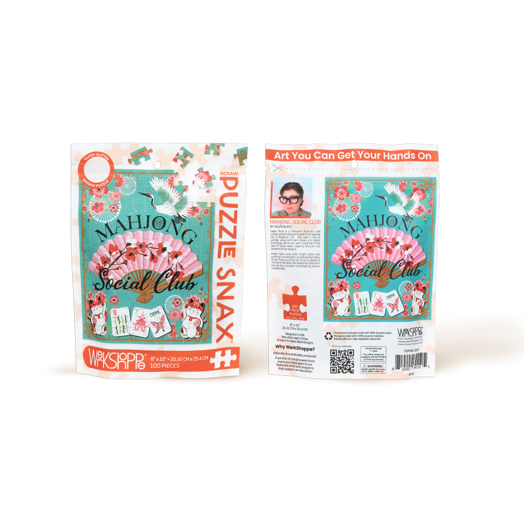 Mahjong Social Club 100 Piece Puzzle Snax