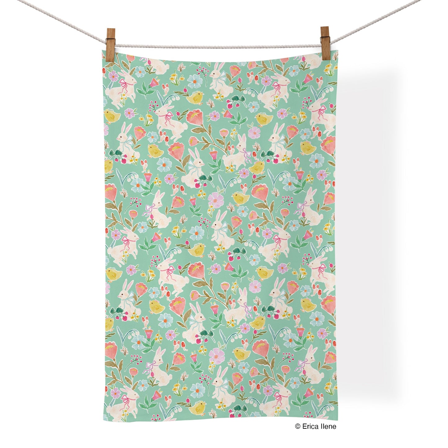 Hop & Peep 100% Cotton Tea Towel