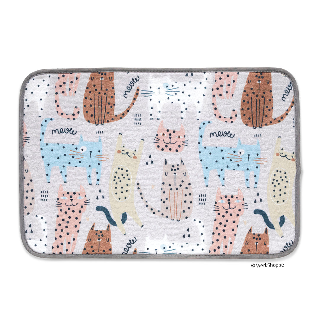 Cats Meow Pet Bowl Mat