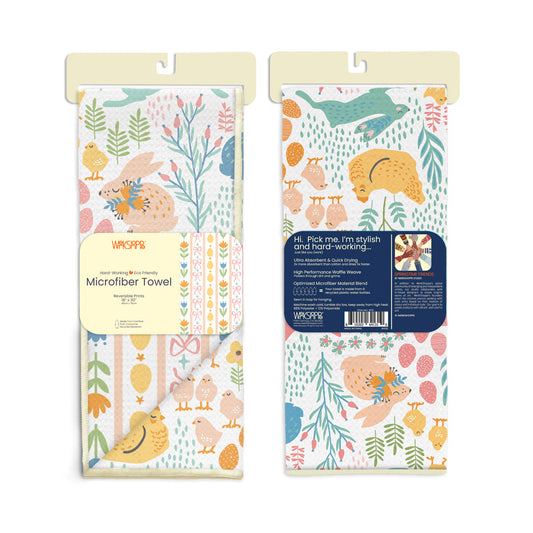 Springtime Friends Microfiber Kitchen Towel