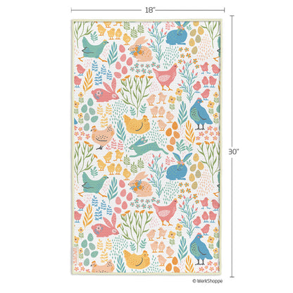 Springtime Friends Microfiber Kitchen Towel