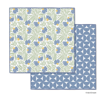 Blue Coneflower Microfiber Dishcloths