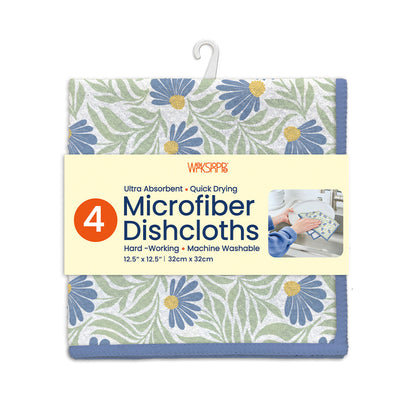 Blue Coneflower Microfiber Dishcloths
