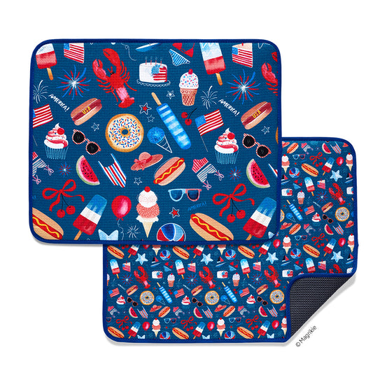 Summer Favorites Microfiber Dish Mat