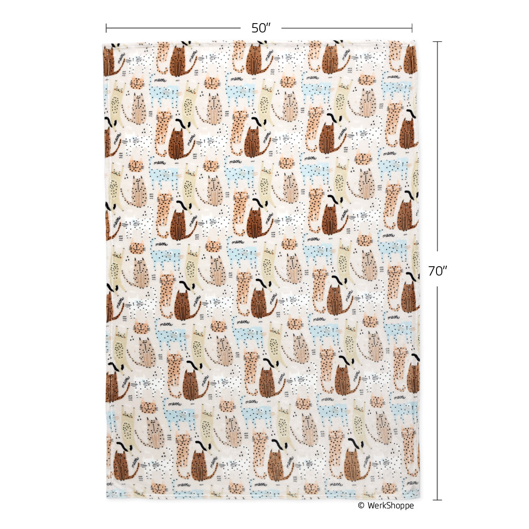 Cats Meow Pet Fleece Blanket