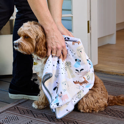 Pooches & Pups Pet Drying Microfiber Towel