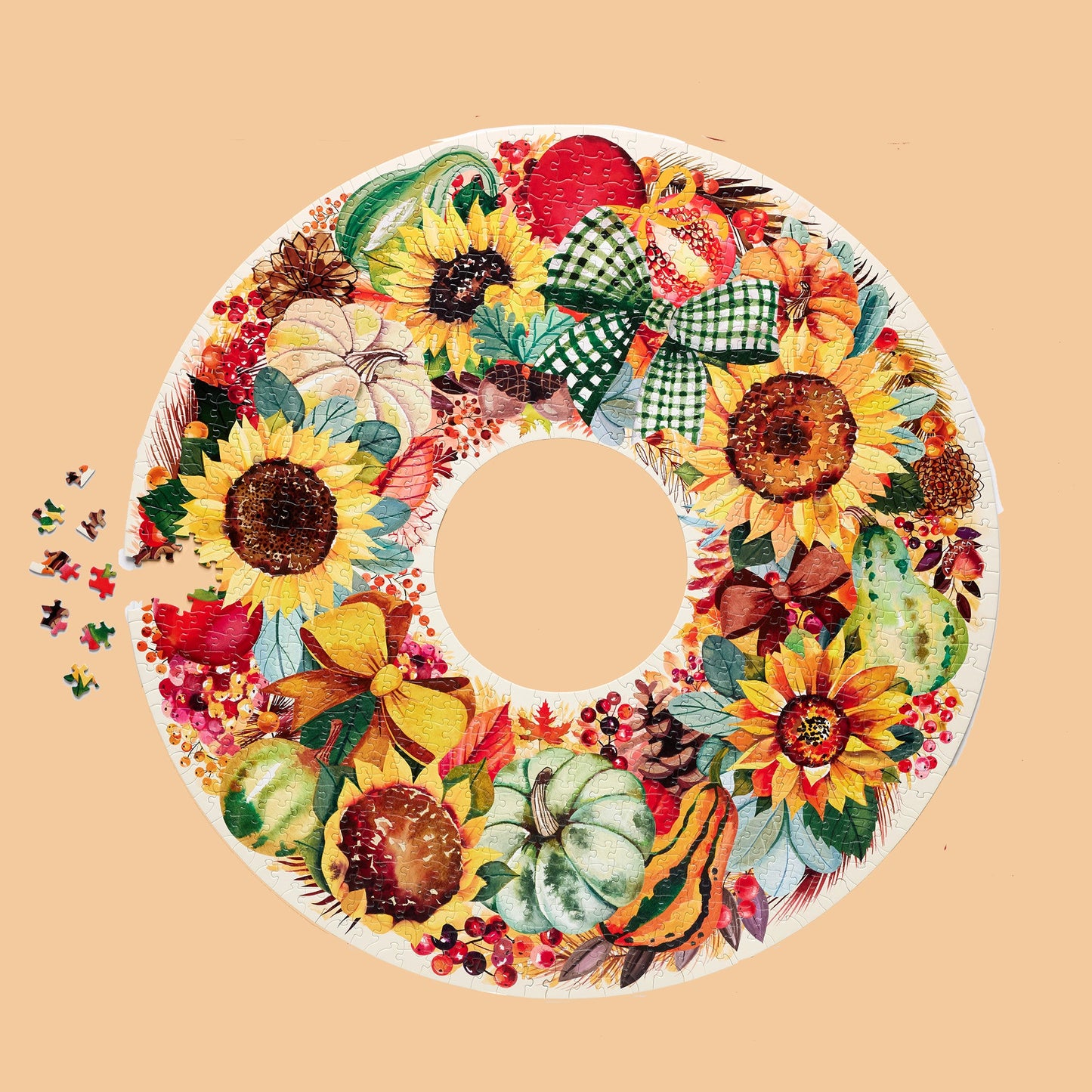 Harvest Wreath 1000 Piece Puzzle