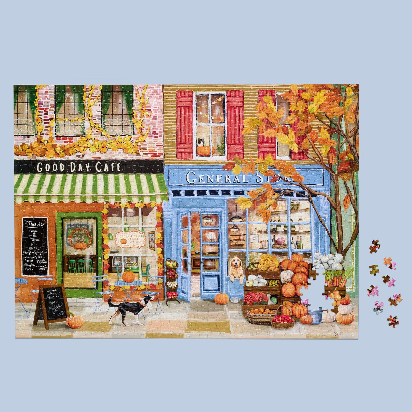 Autumn On Main 1000 Piece Puzzle