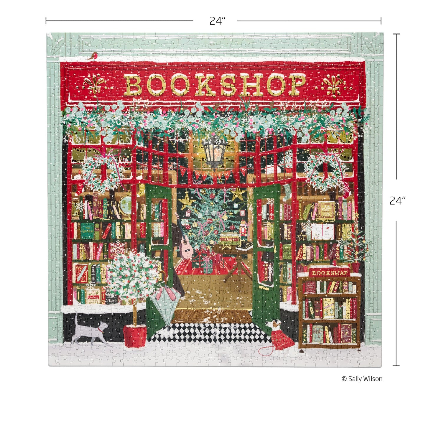 Festive Bookshop 1000 Piece Puzzle