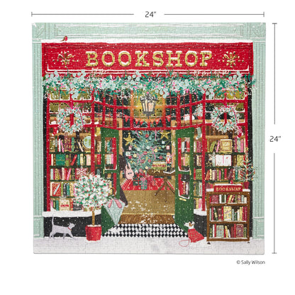 Festive Bookshop 1000 Piece Puzzle