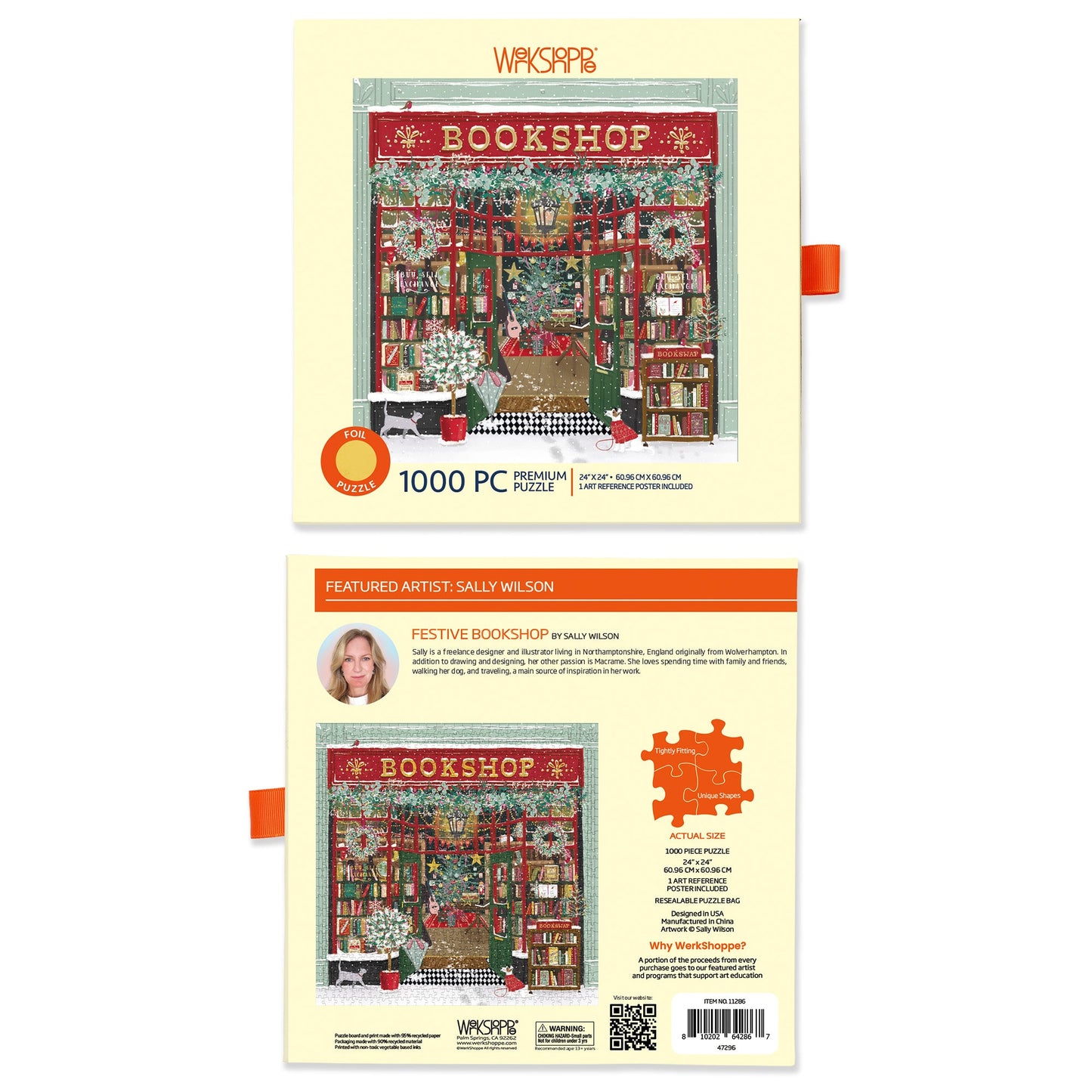 Festive Bookshop 1000 Piece Puzzle