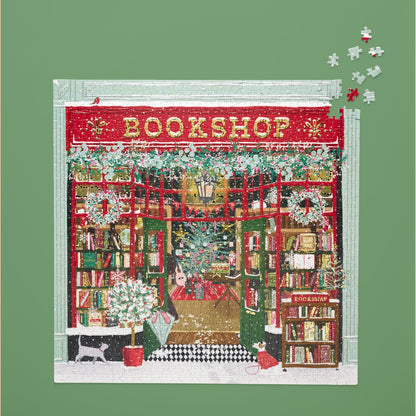 Festive Bookshop 1000 Piece Puzzle