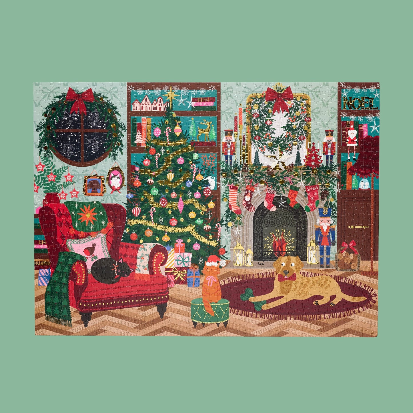 Festive Family Room 1000 Piece Puzzle