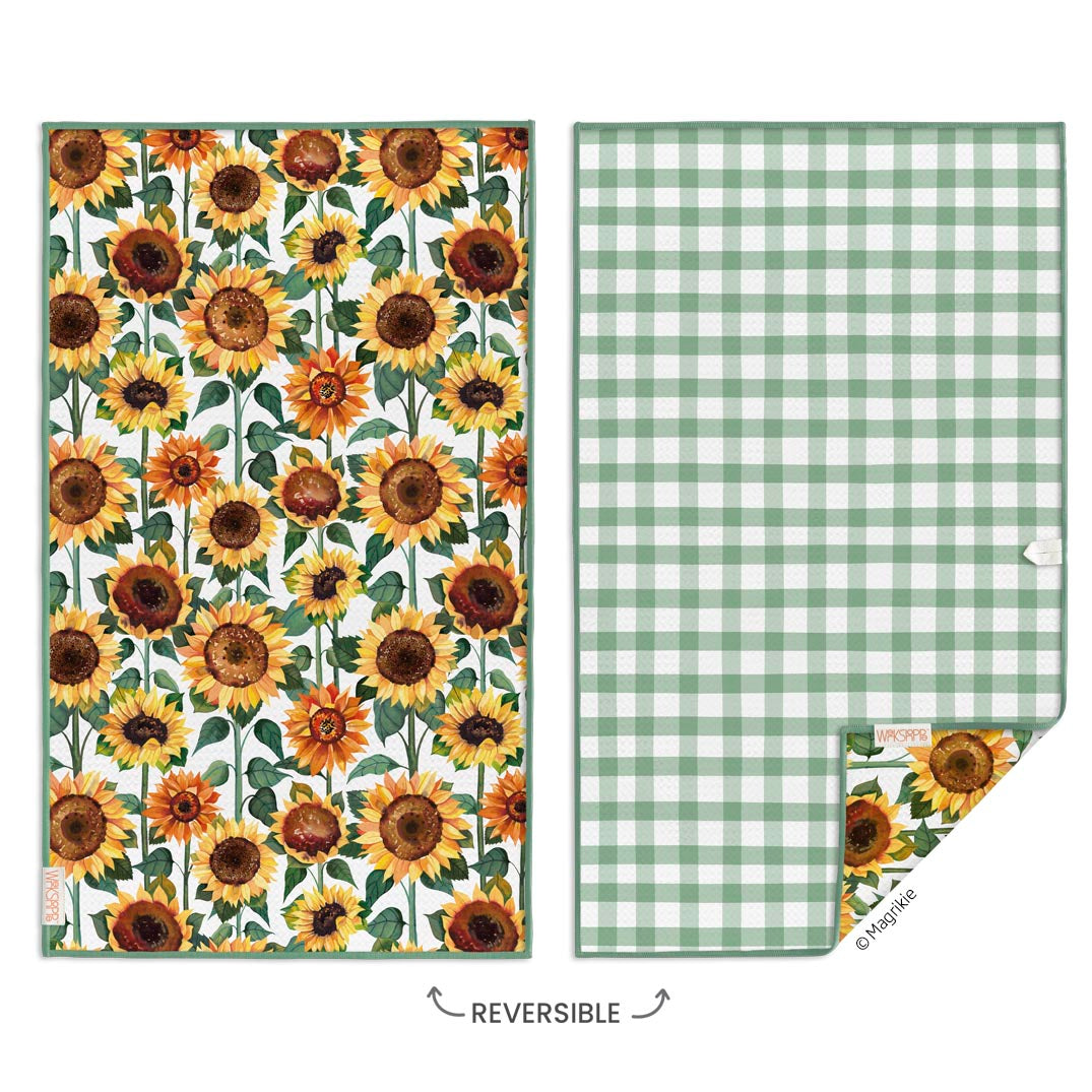 Sunflower Check Microfiber Towel