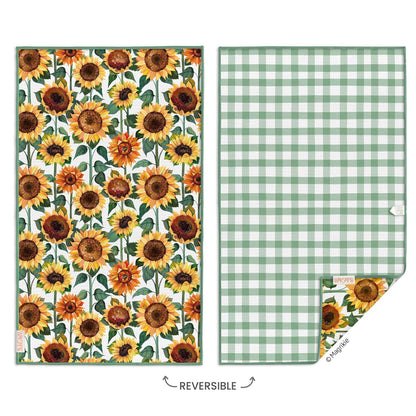 Sunflower Check Microfiber Towel