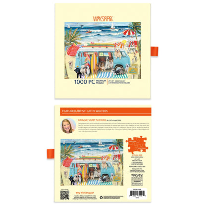 Doggie Surf School 1000 Piece Puzzle