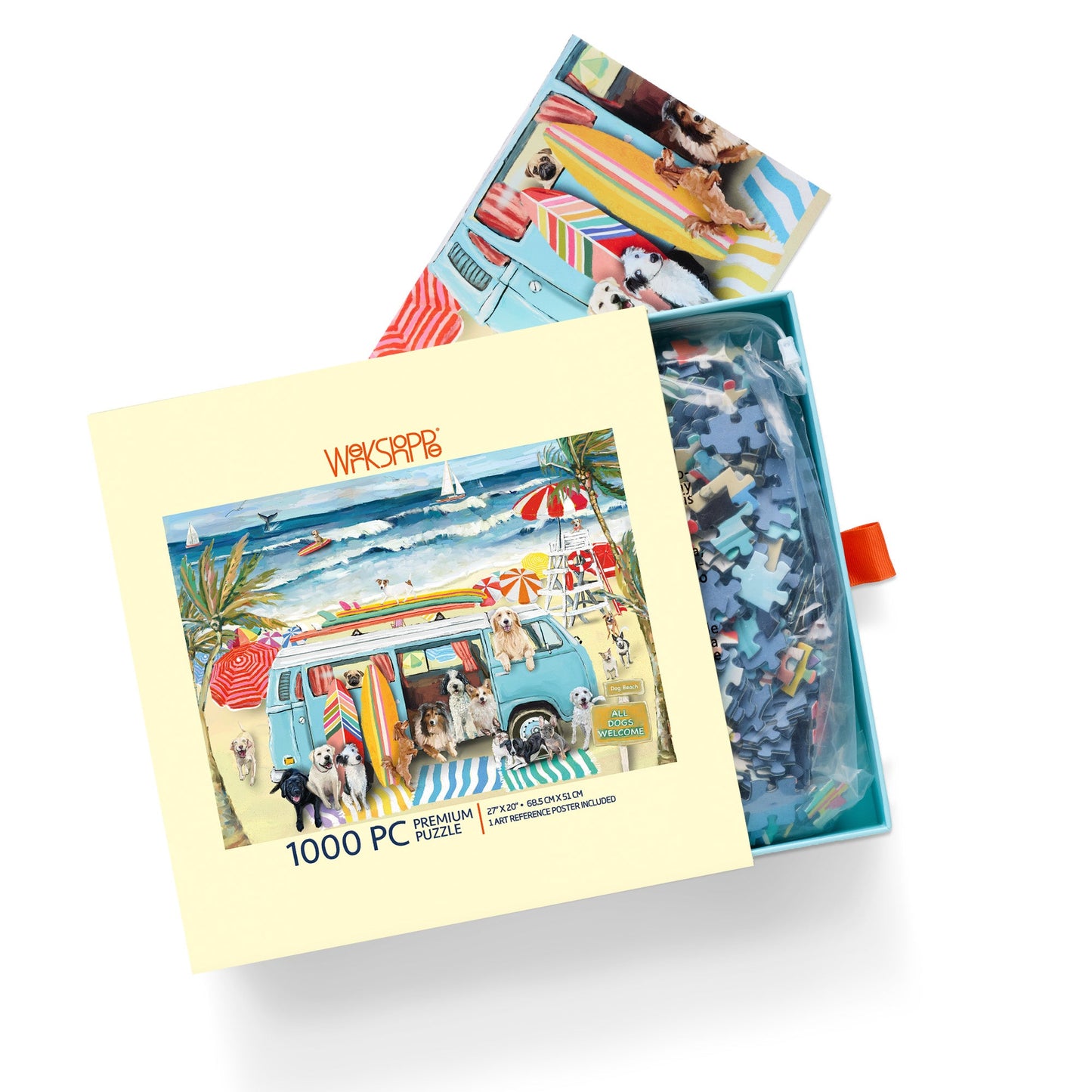 Doggie Surf School 1000 Piece Puzzle