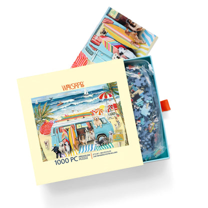Doggie Surf School 1000 Piece Puzzle