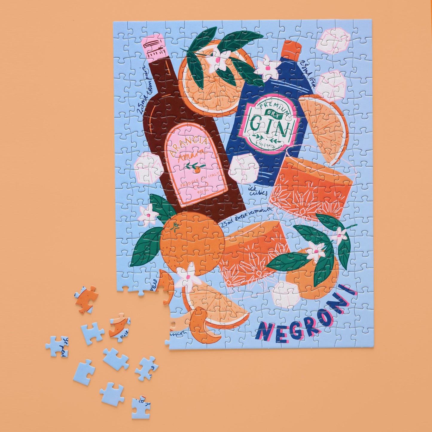 Cocktail Classics 250 Piece Puzzle Set