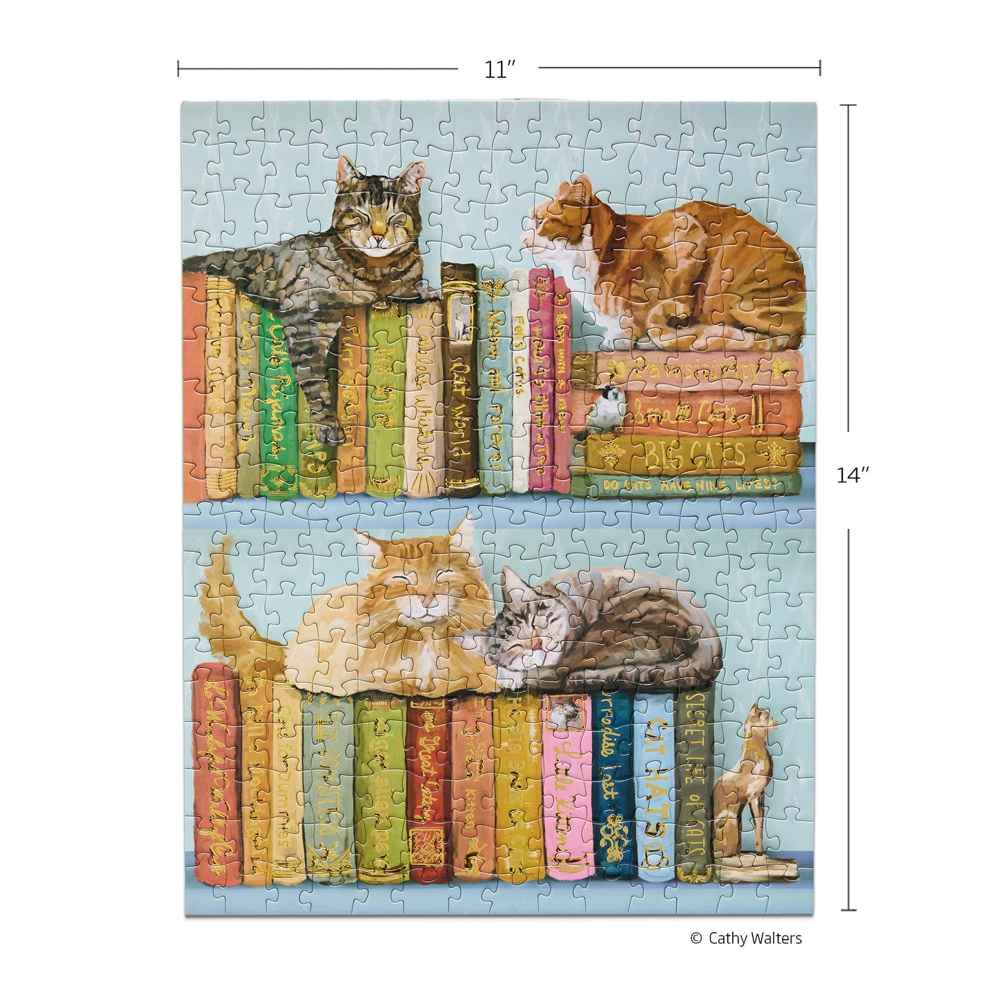 Cats On Books 250 Piece Puzzle Set