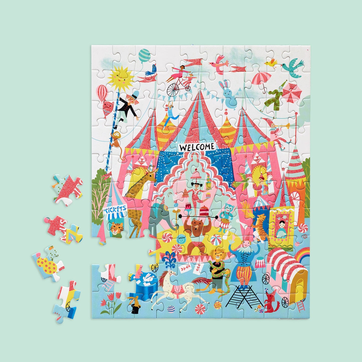 Colorful Circus 100 Piece Puzzle Snax