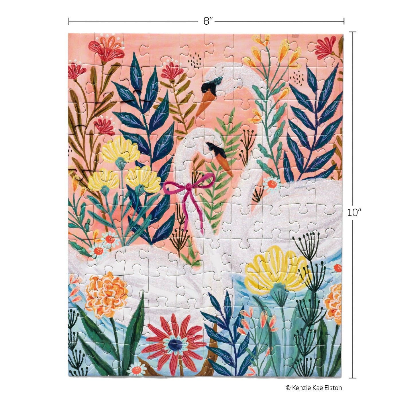 Serene Swans 100 Piece Puzzle Snax
