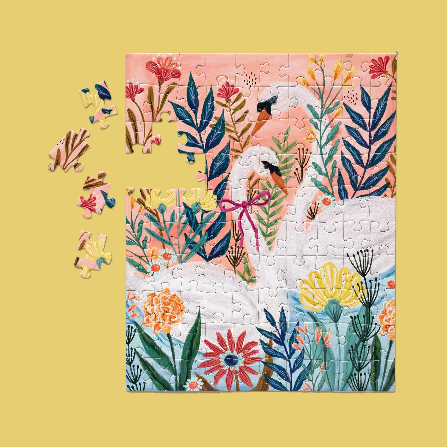 Serene Swans 100 Piece Puzzle Snax