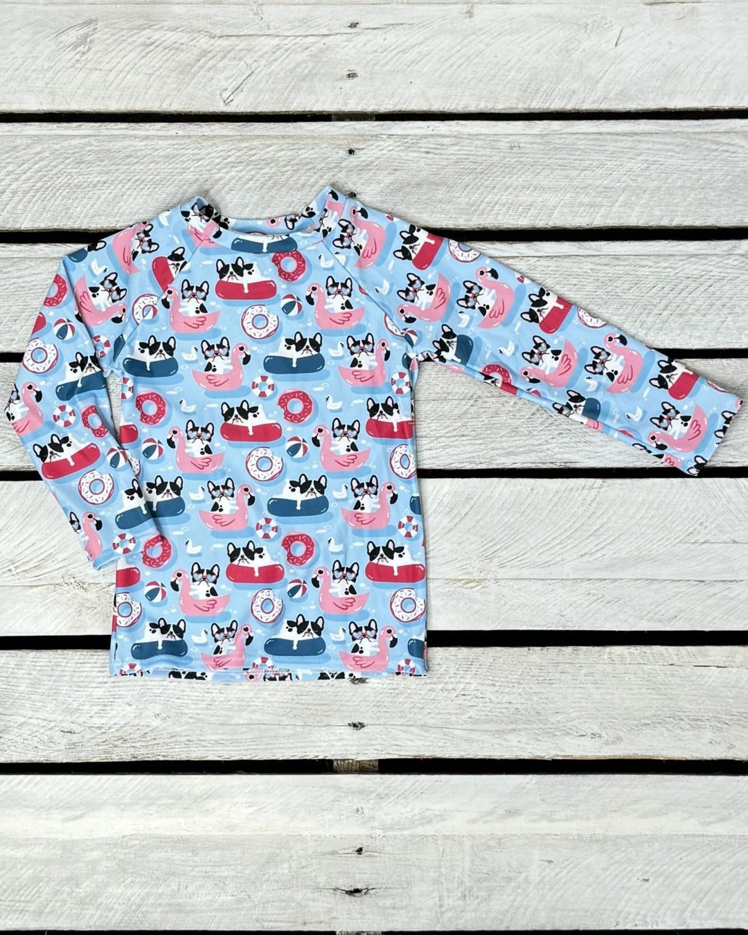 Pool Pups Printed Long Sleeve Sun Shirt