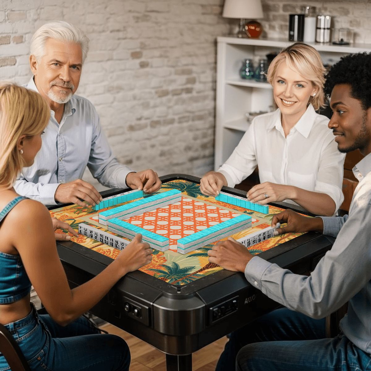 Cane Paradise Mahjong Mat
