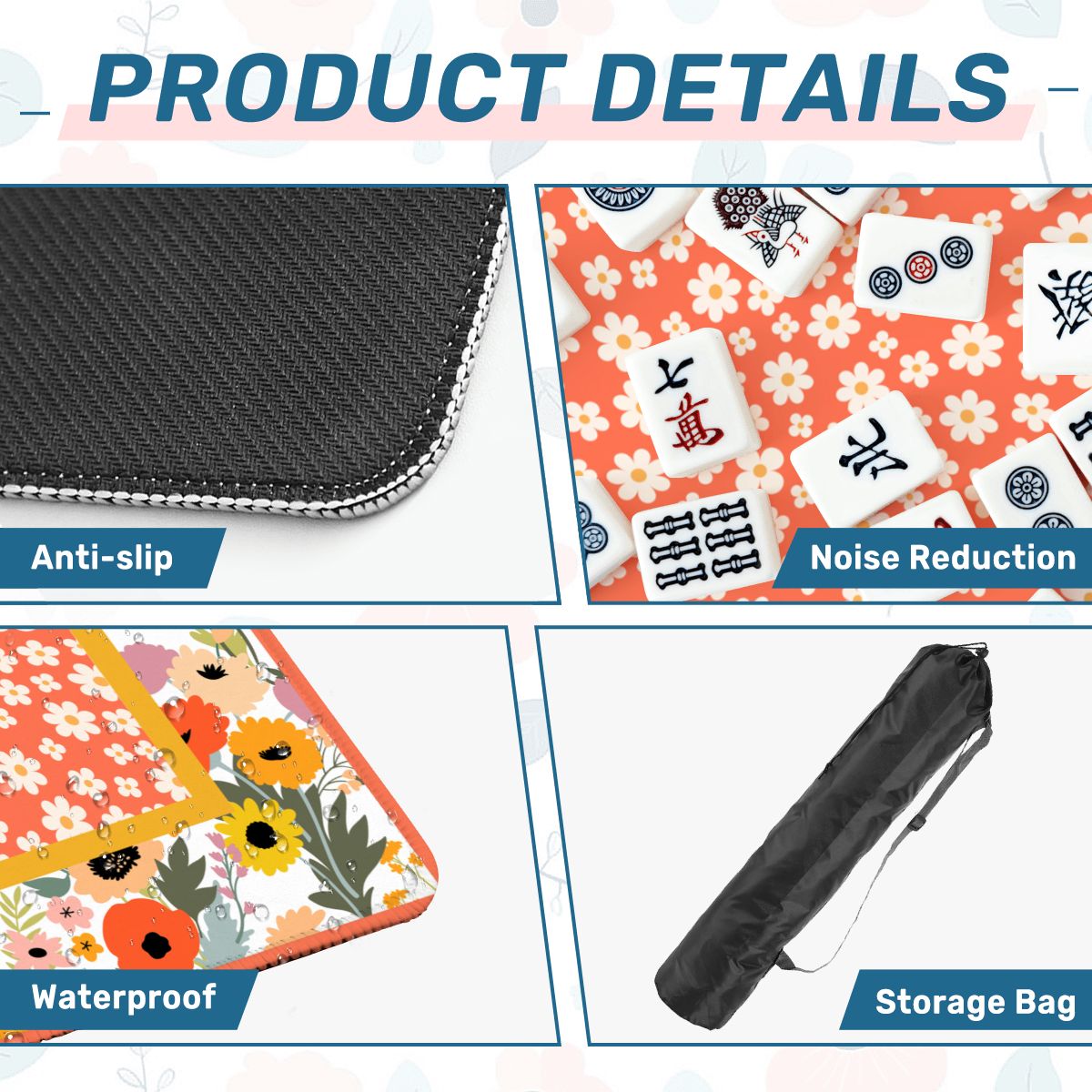 Petals And Pungs Spring Garden Mahjong Mat