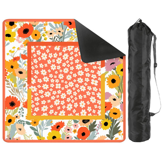 Mini Mahjong Mat Modern Floral Daisy