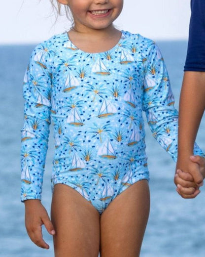 Sailboat Paradise Girls Tie Back