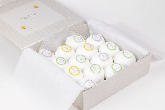 14 Handmade Bath Bombs with Essential Oils Set
