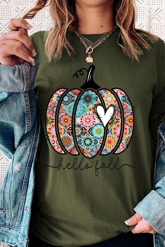 Hello Fall Boho Short Sleeve Unisex Tee