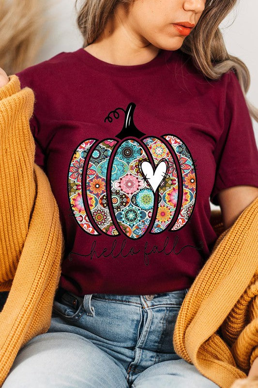 Hello Fall Boho Short Sleeve Unisex Tee