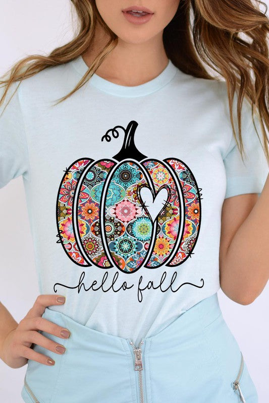 Hello Fall Boho Short Sleeve Unisex Tee