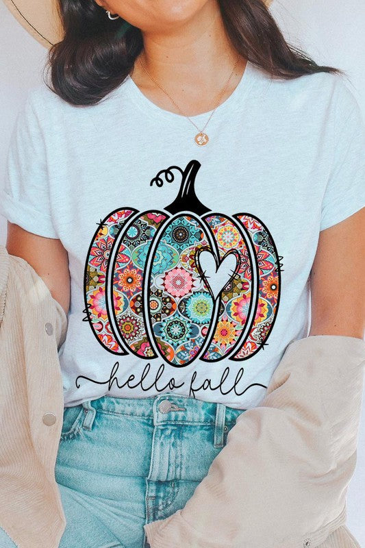 Hello Fall Boho Short Sleeve Unisex Tee